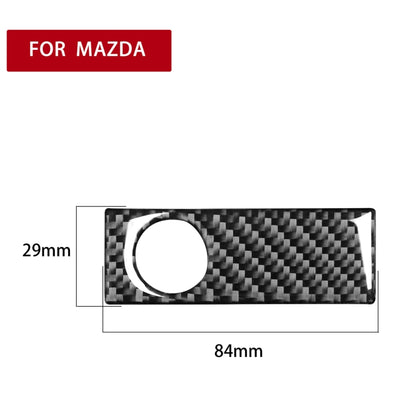 คาร์บอนไฟเบอร์ถุงมือกล่องกล่องสติกเกอร์ตกแต่งสำหรับ Mazda RX8 2004-2008, ซ้ายและขวา Universal, Glove Box Storage Box Handle