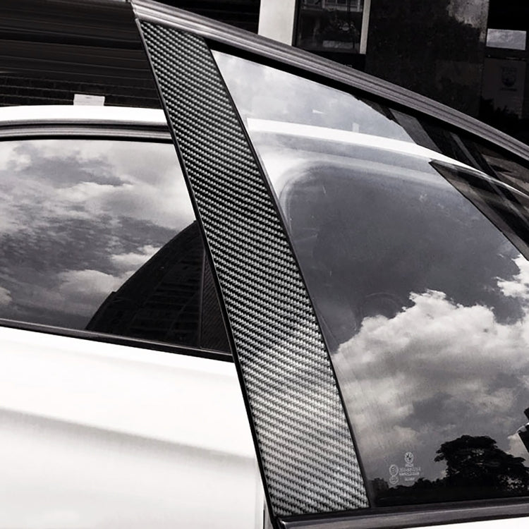 รถคาร์บอนไฟเบอร์ B เสาสติกเกอร์ตกแต่งสำหรับ Audi A6 2012-2018 ซ้ายและขวาไดรฟ์ Universal, For Audi A6 2012-2018
