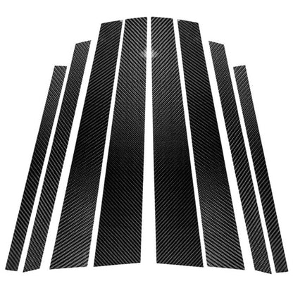 คาร์บอนไฟเบอร์ B เสาตกแต่งสติกเกอร์สำหรับ BMW X3 F25 2011-2017,ซ้ายและขวา Universal, For BMW X3 F25 2011-2017
