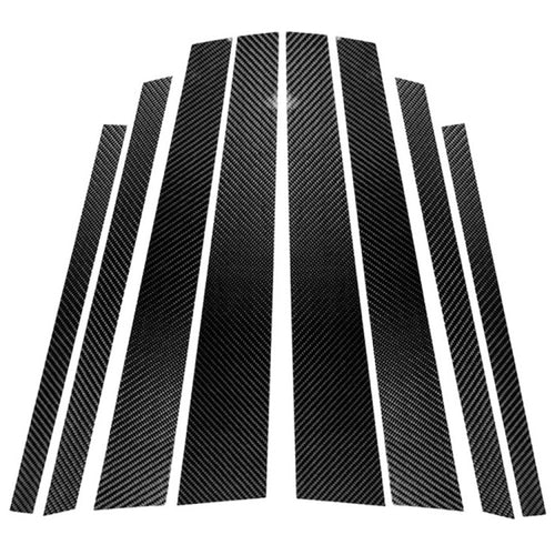 คาร์บอนไฟเบอร์ B เสาตกแต่งสติกเกอร์สำหรับ BMW X3 F25 2011-2017,ซ้ายและขวา Universal, For BMW X3 F25 2011-2017