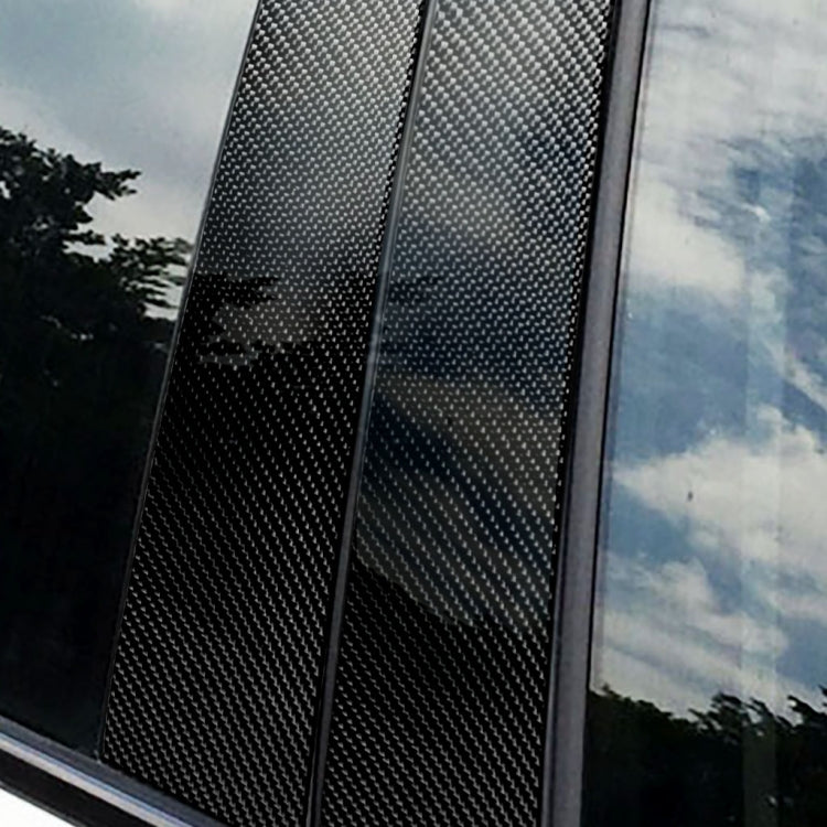 รถคาร์บอนไฟเบอร์ B เสาสติกเกอร์ตกแต่งสำหรับ BMW E60 2004-2010, ซ้ายและขวาไดรฟ์ Universal, For BMW E60 2004-2010