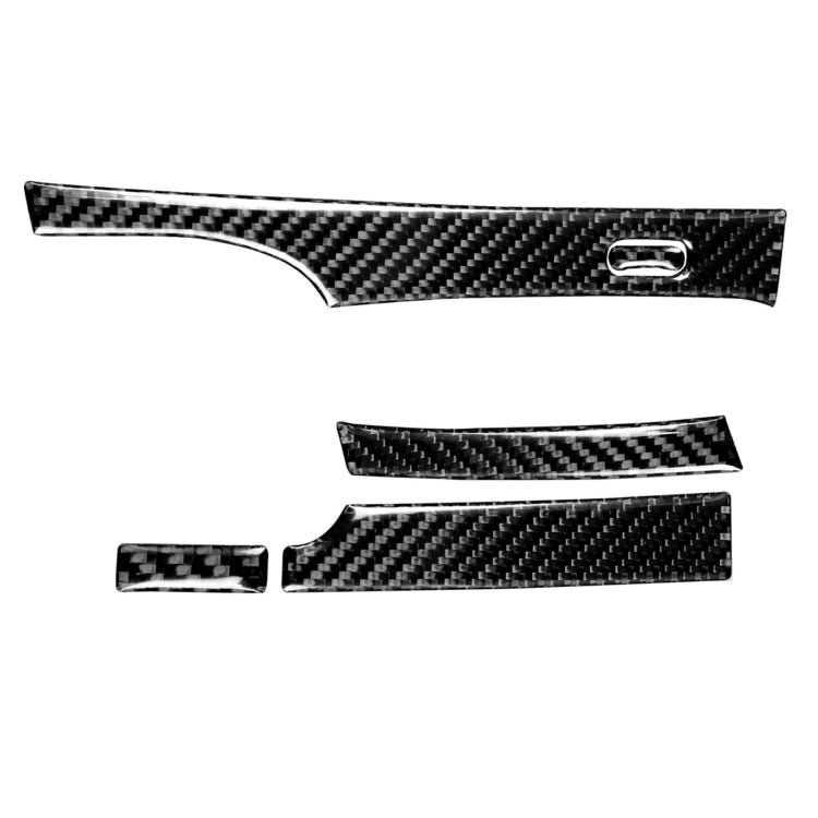 5 ใน 1 รถคาร์บอนไฟเบอร์เกียร์อัตโนมัติสติกเกอร์ตกแต่งสำหรับ Honda Civic 8th Generation 2006-2011, ไดรฟ์ซ้าย, 5 in 1 Automatic Gear, Left Drive