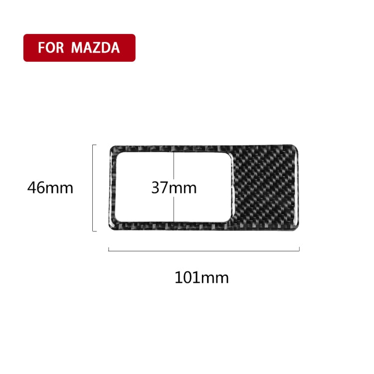 รถคาร์บอนไฟเบอร์ไฟหน้าแผงสติกเกอร์ตกแต่งสำหรับ Mazda CX-5 2017-2018, ไดรฟ์ขวา, Headlight Panel, Right Drive