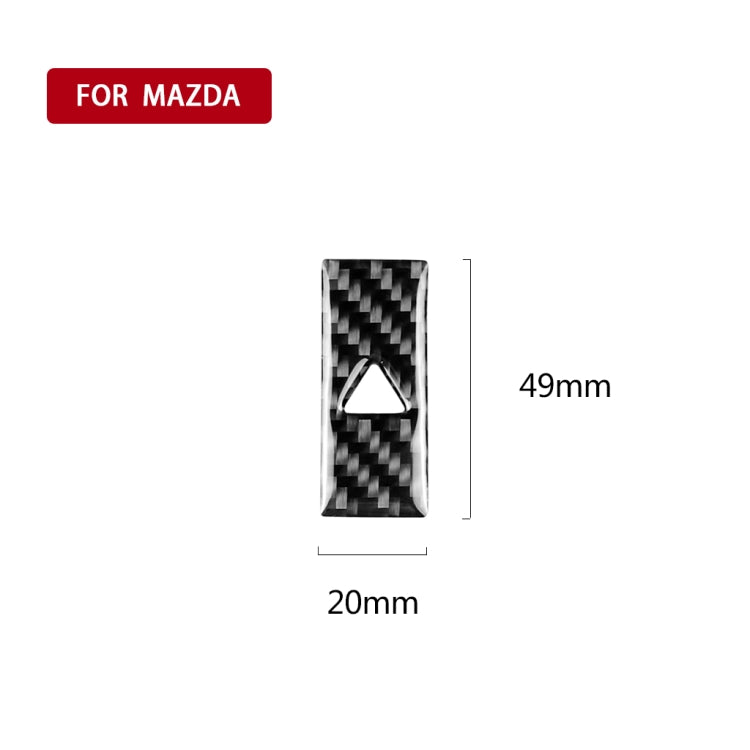 รถคาร์บอนไฟเบอร์ไฟเตือนสติกเกอร์ตกแต่งสำหรับ MAZDA CX-5 2017-2018,ซ้ายและขวา Universal, Warning Light
