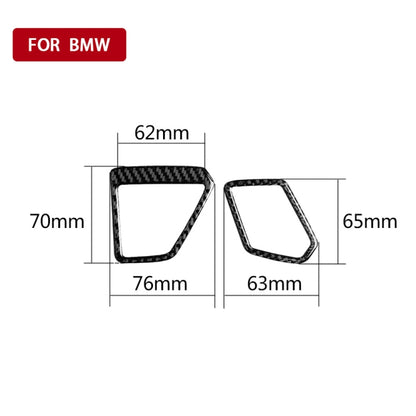 คาร์บอนไฟเบอร์เครื่องมือ Air Outlet ตกแต่งสติกเกอร์สำหรับ BMW 3 Series G20/G28/325Li/330d /335 2019-2020, ไดรฟ์ขวา, Instrument Air Outlet