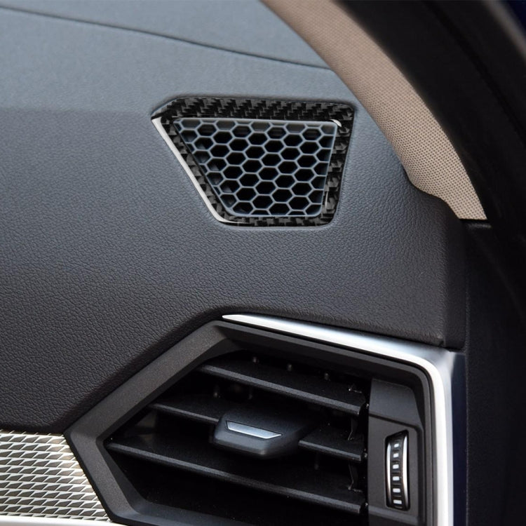 คาร์บอนไฟเบอร์เครื่องมือ Air Outlet ตกแต่งสติกเกอร์สำหรับ BMW 3 Series G20/G28/325Li/330d /335 2019-2020, ไดรฟ์ขวา, Instrument Air Outlet