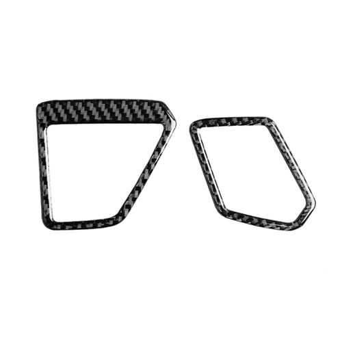 คาร์บอนไฟเบอร์เครื่องมือ Air Outlet ตกแต่งสติกเกอร์สำหรับ BMW 3 Series G20/G28/325Li/330d /335 2019-2020, ไดรฟ์ขวา, Instrument Air Outlet