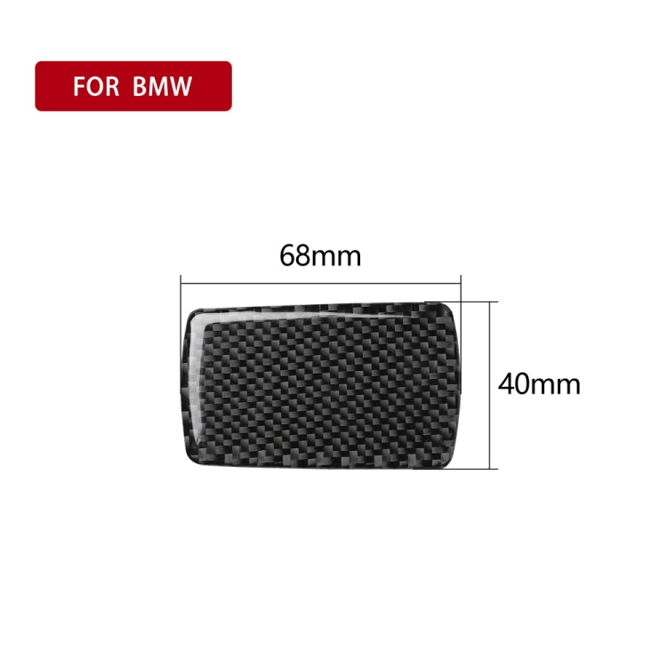 รถคาร์บอนไฟเบอร์กล่องเก็บสติกเกอร์ตกแต่งสำหรับ BMW 3 Series G20/G28/325Li/330d/335 2019-2020,ไดรฟ์ซ้าย, Storage Box Handle, Left Drive