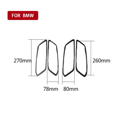 4 ใน 1 รถคาร์บอนไฟเบอร์มือจับประตูสติกเกอร์ตกแต่งสำหรับ BMW 3 Series G20/G28/325Li/330d/335 2019-2020, ไดรฟ์ซ้ายและขวาสากล, Door Handle