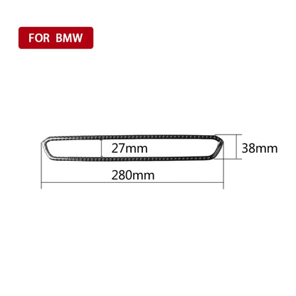 รถคาร์บอนไฟเบอร์ CD ปุ่มกรอบสติกเกอร์ตกแต่งสำหรับ BMW 3 Series G20/G28/325Li/330d/335 2019-2020, ซ้ายและขวาไดรฟ์ Universal, CD Button Frame