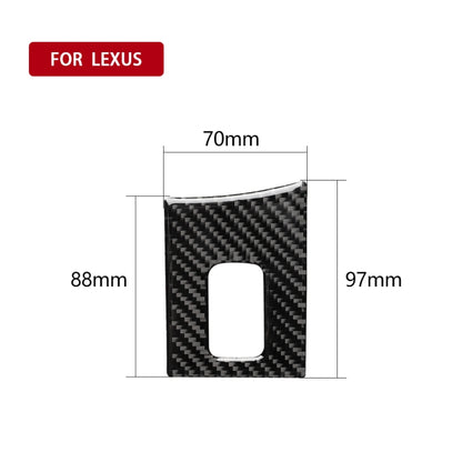 รถคาร์บอนไฟเบอร์ที่วางแขนกล่องสติกเกอร์ตกแต่งสำหรับเล็กซัส NX200 / 200 ครั้ง / 300 ชั่วโมง 2014-2021, ไดรฟ์ซ้าย, Armrest Box, Left Drive