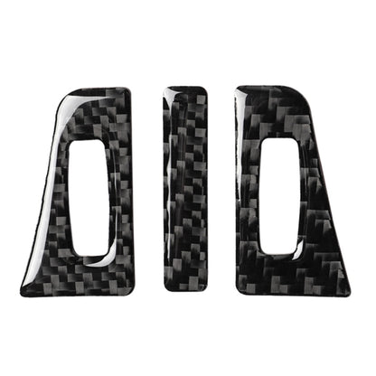 3 ใน 1 รถคาร์บอนไฟเบอร์ Air Outlet สติกเกอร์ตกแต่งสำหรับ Lexus NX200 / 200 T / 300 H 2014-2021,ซ้ายและขวาไดรฟ์ Universal, Air Outlet