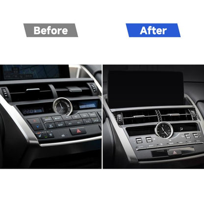 3 ใน 1 รถคาร์บอนไฟเบอร์ Air Outlet สติกเกอร์ตกแต่งสำหรับ Lexus NX200 / 200 T / 300 H 2014-2021,ซ้ายและขวาไดรฟ์ Universal, Air Outlet