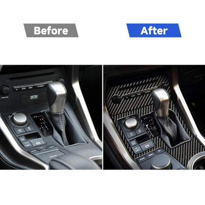คาร์บอนไฟเบอร์CDแผงสติกเกอร์ตกแต่งสำหรับLexus NX200 / 200T / 300H 2014-2021,ซ้ายและขวาไดรฟ์Universal, CD Panel