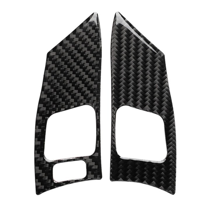 คาร์บอนไฟเบอร์พวงมาลัยปุ่มตกแต่งสติกเกอร์สำหรับ Lexus IS250 300 350C 2006-2012, ซ้ายและขวา Universal, Steering Wheel Button A