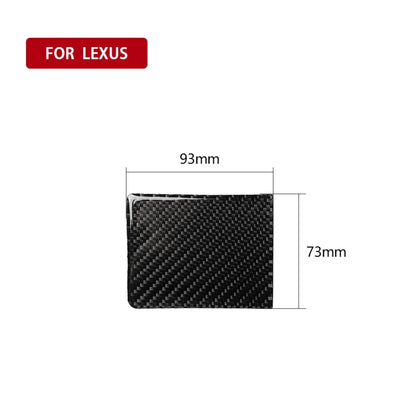 คาร์บอนไฟเบอร์ถ้วยน้ำผู้ถือแผงสติกเกอร์ตกแต่งสำหรับ Lexus IS250 300 350C 2006-2012, ซ้ายและขวา Universal, Water Cup Holder Panel