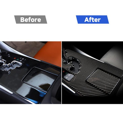 คาร์บอนไฟเบอร์ถ้วยน้ำผู้ถือแผงสติกเกอร์ตกแต่งสำหรับ Lexus IS250 300 350C 2006-2012, ซ้ายและขวา Universal, Water Cup Holder Panel