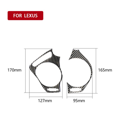 คาร์บอนไฟเบอร์รถยนต์ขนาดใหญ่ซ้ายและขวา Air Outlet ตกแต่งสติกเกอร์สำหรับ Lexus IS250 300 350C 2006-2012, ขวา, Big Left and Right Air Outlet, Right Drive