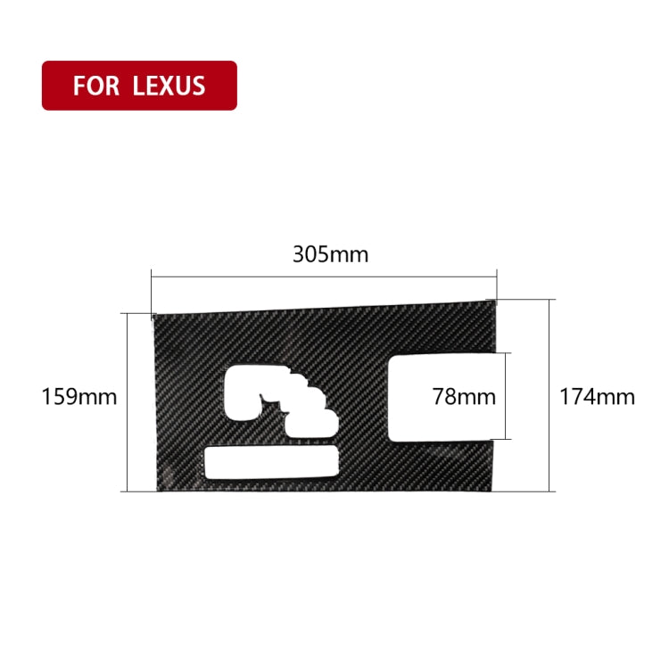 รถคาร์บอนไฟเบอร์เกียร์ B สติกเกอร์ตกแต่งสำหรับ Lexus IS250 300 350C 2006-2012, ไดรฟ์ซ้าย, Gears B, Left Drive