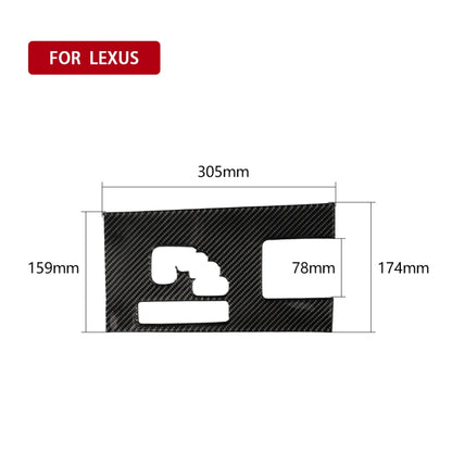 รถคาร์บอนไฟเบอร์เกียร์ B สติกเกอร์ตกแต่งสำหรับ Lexus IS250 300 350C 2006-2012, ไดรฟ์ซ้าย, Gears B, Left Drive