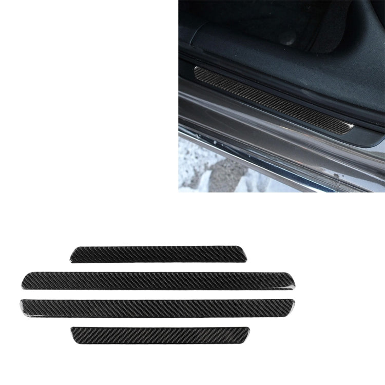 คาร์บอนไฟเบอร์เกณฑ์สติกเกอร์ตกแต่งสำหรับ Audi A6 S6 C7 A7 S7 4G8 2012-2018, ซ้ายและขวา Universal, Threshold