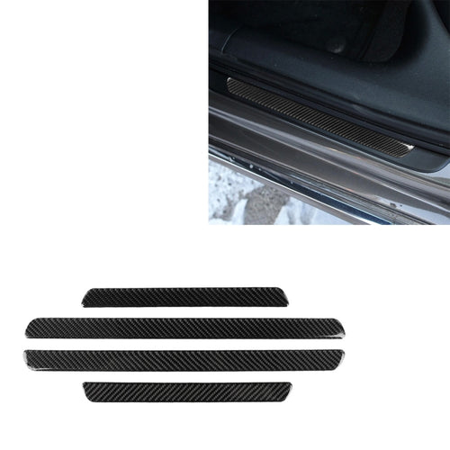 คาร์บอนไฟเบอร์เกณฑ์สติกเกอร์ตกแต่งสำหรับ Audi A6 S6 C7 A7 S7 4G8 2012-2018, ซ้ายและขวา Universal, Threshold