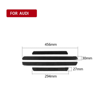 คาร์บอนไฟเบอร์เกณฑ์สติกเกอร์ตกแต่งสำหรับ Audi A6 S6 C7 A7 S7 4G8 2012-2018, ซ้ายและขวา Universal, Threshold