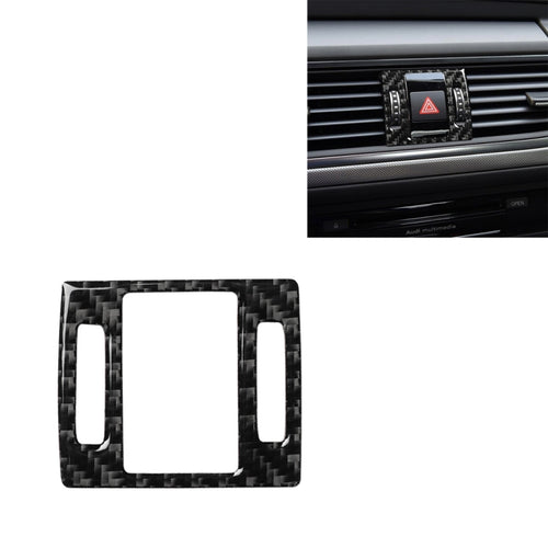 คาร์บอนไฟเบอร์ไฟเตือนสติกเกอร์ตกแต่งสำหรับ Audi A6 S6 C7 A7 S7 4G8 2012-2018, ซ้ายและขวา Universal, Warning Light