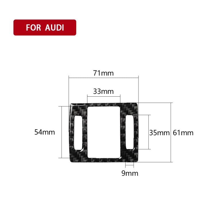 คาร์บอนไฟเบอร์ไฟเตือนสติกเกอร์ตกแต่งสำหรับ Audi A6 S6 C7 A7 S7 4G8 2012-2018, ซ้ายและขวา Universal, Warning Light