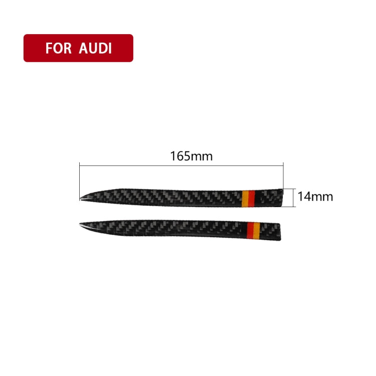 รถคาร์บอนไฟเบอร์กระจกมองหลัง Anti-collision Strip สำหรับ Audi A6 S6 C7 A7 S7 4G8 2012-2018, ซ้ายและขวา Universal, Rearview Mirror