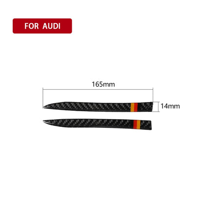 รถคาร์บอนไฟเบอร์กระจกมองหลัง Anti-collision Strip สำหรับ Audi A6 S6 C7 A7 S7 4G8 2012-2018, ซ้ายและขวา Universal, Rearview Mirror