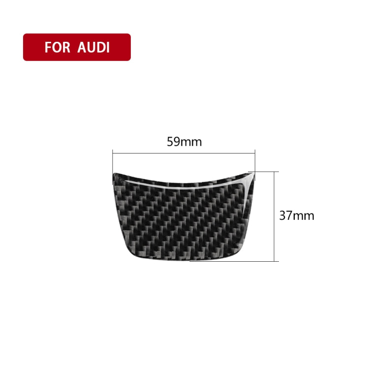คาร์บอนไฟเบอร์พวงมาลัยสติกเกอร์ตกแต่งสำหรับ Audi A6 S6 C7 A7 S7 4G8 2012-2018, ซ้ายและขวา Universal, Steering Wheel