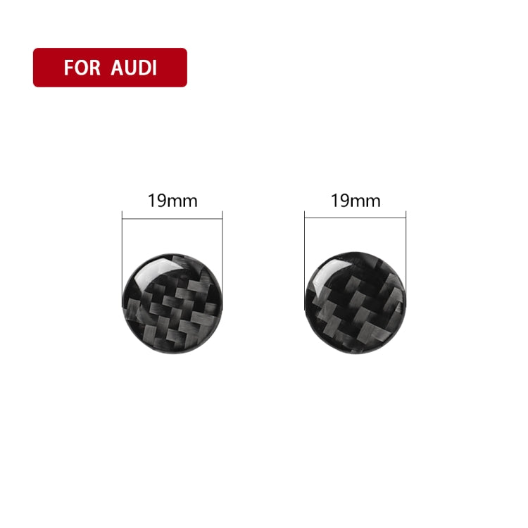คาร์บอนไฟเบอร์เครื่องปรับอากาศปุ่มสติกเกอร์ตกแต่งสำหรับ Audi A6 S6 C7 A7 S7 4G8 2012-2018, ซ้ายและขวา Universal, Air Conditioning Button