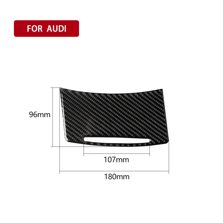 รถคาร์บอนไฟเบอร์ที่เก็บฝาครอบสติกเกอร์ตกแต่งสำหรับ Audi A6 2005-2011, ไดรฟ์ซ้าย, Storage Cover, Left Drive