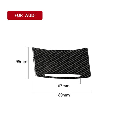 รถคาร์บอนไฟเบอร์ที่เก็บฝาครอบสติกเกอร์ตกแต่งสำหรับ Audi A6 2005-2011, ไดรฟ์ซ้าย, Storage Cover, Left Drive