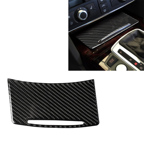 รถคาร์บอนไฟเบอร์ที่เก็บฝาครอบสติกเกอร์ตกแต่งสำหรับ Audi A6 2005-2011, ไดรฟ์ซ้าย, Storage Cover, Left Drive