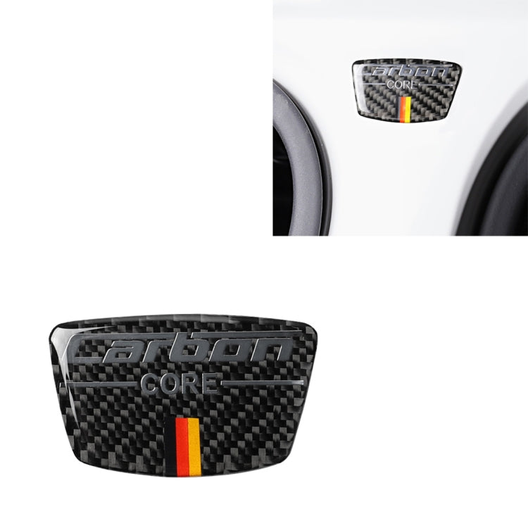 รถคาร์บอนไฟเบอร์ธงเยอรมันรูปแบบเสาประตูสติกเกอร์ตกแต่งสำหรับ Audi TT, ไดรฟ์ซ้ายและขวาสากล, Doorpost German Color
