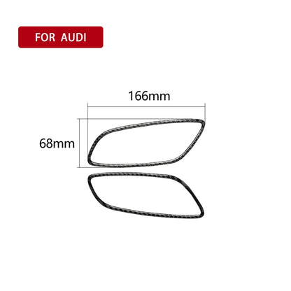 คาร์บอนไฟเบอร์ประตูกรอบตกแต่งสติกเกอร์สำหรับ Audi TT 8n 8J MK123 TTRS 2008-2014, ซ้ายและขวา Universal, Door Handle Frame