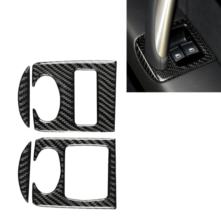 คาร์บอนไฟเบอร์แก้ว Lifter แผงตกแต่งสติกเกอร์สำหรับ Audi TT 8n 8J MK123 TTRS 2008-2014, ขวา, Glass Lifter , Right Drive