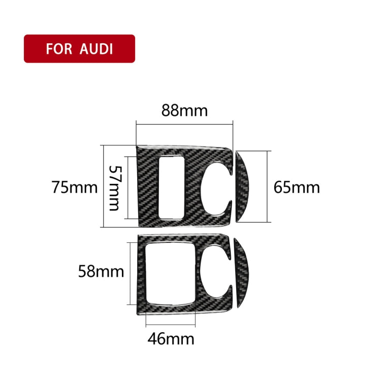 รถคาร์บอนไฟเบอร์แก้วLifterแผงตกแต่งสติกเกอร์สำหรับAudi TT 8n 8J MK123 TTRS 2008-2014,ไดรฟ์ซ้าย, Glass Lifter , Left Drive