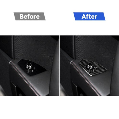 คาร์บอนไฟเบอร์ประตูปุ่มสติกเกอร์ตกแต่งสำหรับ Audi TT 8n 8J MK123 TTRS 2008-2014, ขวา, สไตล์, Door Button, Right Drive A
