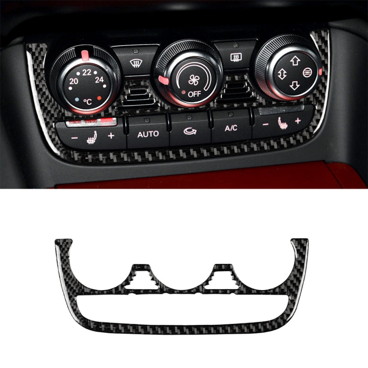 คาร์บอนไฟเบอร์เครื่องปรับอากาศปุ่มสติกเกอร์ตกแต่งสำหรับ Audi TT 8n 8J MK123 TTRS 2008-2014, ซ้ายและขวา Universal, Air Conditioning Button