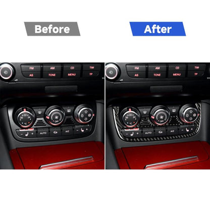 คาร์บอนไฟเบอร์เครื่องปรับอากาศปุ่มสติกเกอร์ตกแต่งสำหรับ Audi TT 8n 8J MK123 TTRS 2008-2014, ซ้ายและขวา Universal, Air Conditioning Button