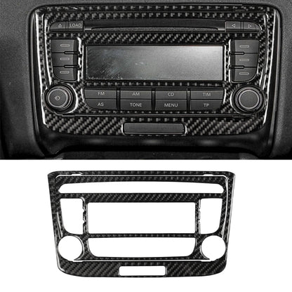 คาร์บอนไฟเบอร์เครื่องปรับอากาศ CD แผงสติกเกอร์ตกแต่งสำหรับ Audi TT 8n 8J MK123 TTRS 2008-2014, ไดรฟ์ซ้ายและขวา Universal, B สไตล์, Air Conditioning CD Panel B