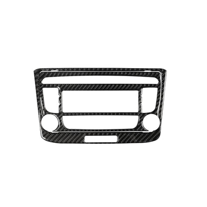 คาร์บอนไฟเบอร์เครื่องปรับอากาศ CD แผงสติกเกอร์ตกแต่งสำหรับ Audi TT 8n 8J MK123 TTRS 2008-2014, ไดรฟ์ซ้ายและขวา Universal, B สไตล์, Air Conditioning CD Panel B