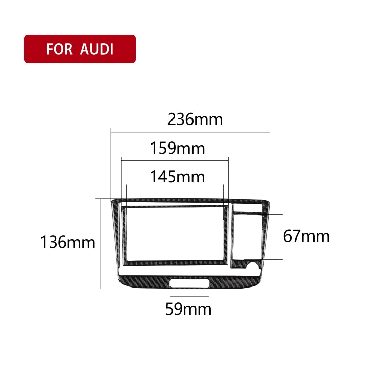 คาร์บอนไฟเบอร์เครื่องปรับอากาศ CD แผงสติกเกอร์ตกแต่งสำหรับ Audi TT 8n 8J MK123 TTRS 2008-2014, ไดรฟ์ซ้ายและขวา Universal, สไตล์, Air Conditioning CD Panel A