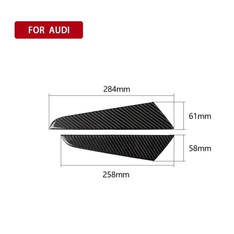 รถคาร์บอนไฟเบอร์เกียร์ตำแหน่งเปลี่ยนแผงด้านข้างสติกเกอร์ตกแต่งสำหรับ Audi A3 2014-2019, ไดรฟ์ซ้าย, Gear Shift Position Side Panel, Left Drive