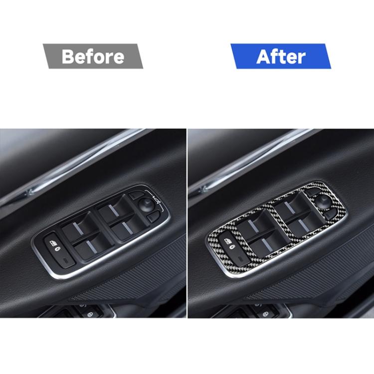 4 ใน 1 รถคาร์บอนไฟเบอร์ยกแผงสติกเกอร์ตกแต่งสำหรับ Jaguar F-PACE X761 XE X760 2016-2020, ไดรฟ์ซ้าย, Lifting Panel, Left Drive