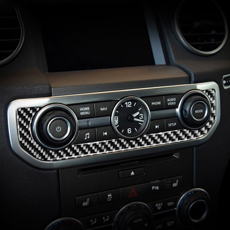 คาร์บอนไฟเบอร์นาฬิกาสติกเกอร์ตกแต่งสำหรับ Land Rover Discovery 4 2010-2016, ซ้ายและขวาไดรฟ์ Universal, Time Clock