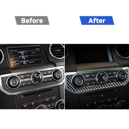 คาร์บอนไฟเบอร์นาฬิกาสติกเกอร์ตกแต่งสำหรับ Land Rover Discovery 4 2010-2016, ซ้ายและขวาไดรฟ์ Universal, Time Clock